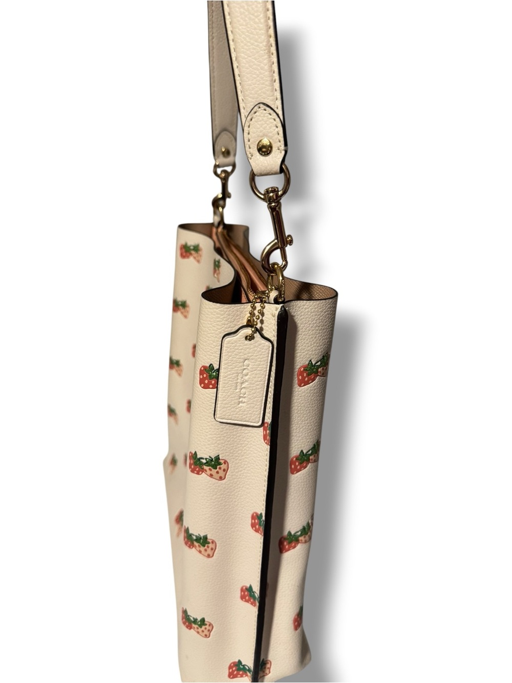 Coach Molly bucket bag Strawberry Print Crossbody Bag - Picture 5 of 13